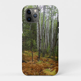 Funda Para iPhone 11 Pro Árboles de aves blancas y caídas en montaña rocosa
