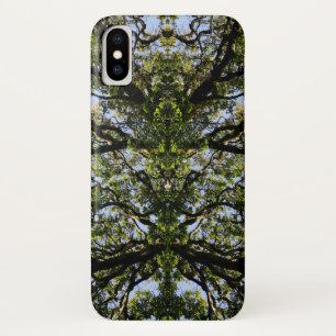 Funda Para iPhone X Árboles de imagen espejos