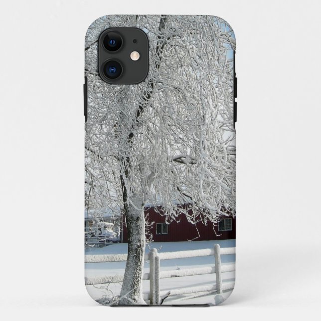 Funda De Case-Mate Para iPhone Árboles de invierno (Reverso)