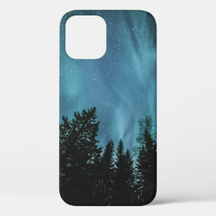Funda Para iPhone 12 Árboles de luces del norte