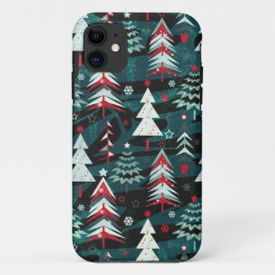 Funda Para iPhone 11 Árboles de Navidad.
