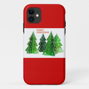 Funda Para iPhone 11 Árboles de navidad verde