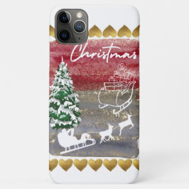Funda Para iPhone 11 Pro Max Árboles de Navidad Vintage