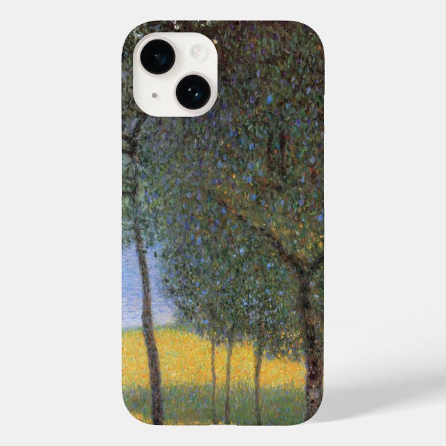 Funda De Case-Mate Para iPhone Árboles frutales, Gustav Klimt (Reverso )