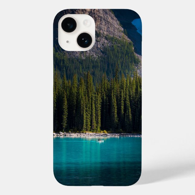 Funda De Case-Mate Para iPhone Árboles, lago, pádel (Reverso )