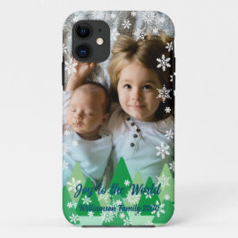 Funda Para iPhone 11 Árboles navideños: Las nevadas blancas alegran al