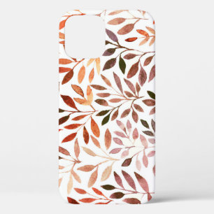 Funda Para iPhone 12 Árboles retro, acuarela sin costuras.