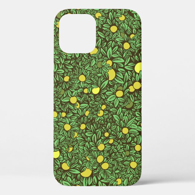 Funda De Case-Mate Para iPhone Árboles ricos de huertos verdes (Reverso )