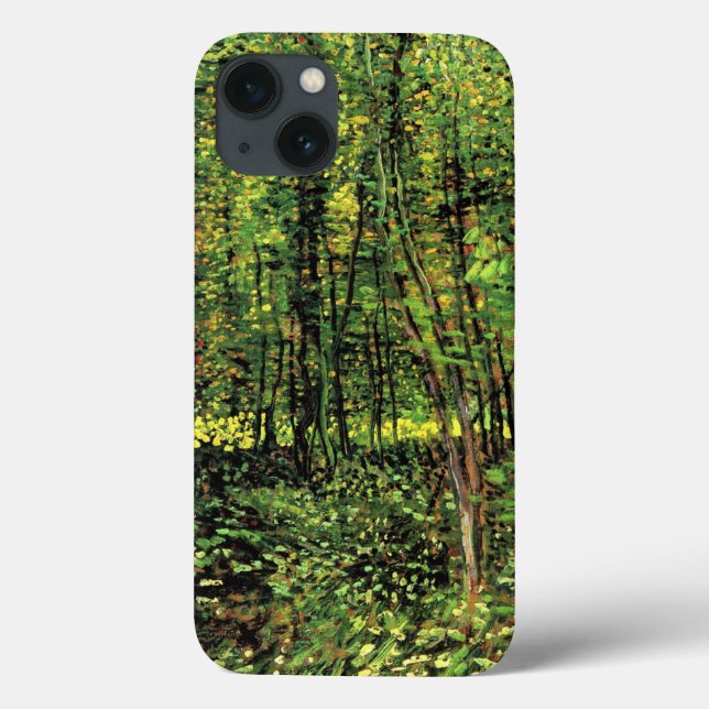 Funda De Case-Mate Para iPhone Árboles y subcrecimiento por Vincent van Gogh (Reverso)