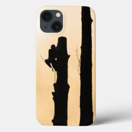 Funda Para iPhone 13 Arborist/ Trimmer de árbol: Minimalista de silueta