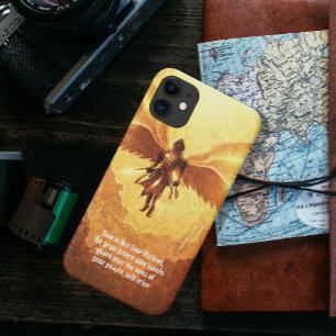 Funda Para iPhone 11 Archangel Michael Six Wings   Verso de la Biblia
