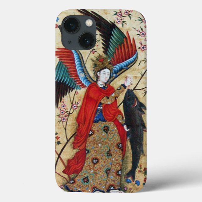 FUNDA DE Case-Mate PARA iPhone ARCHANGEL RAPHAEL Y PARCHE DE PESCADO (Reverso)