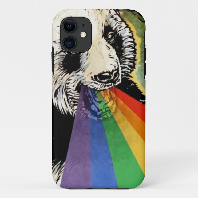 Funda De Case-Mate Para iPhone arco iris de la panda (Reverso)