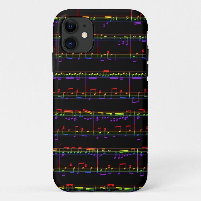 Funda De Case-Mate Para iPhone arco iris de la partitura del iPhone 5 (Reverso)