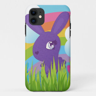 Funda Para iPhone 11 Arco iris y conejitos
