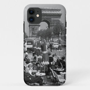 Funda Para iPhone 11 Arco triunfal de París en Francia vintage