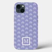 Arcoiris blanco monogramo