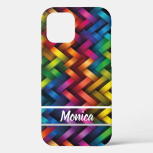 Funda Para iPhone 12 Arcoíris de Geometría Vibrante