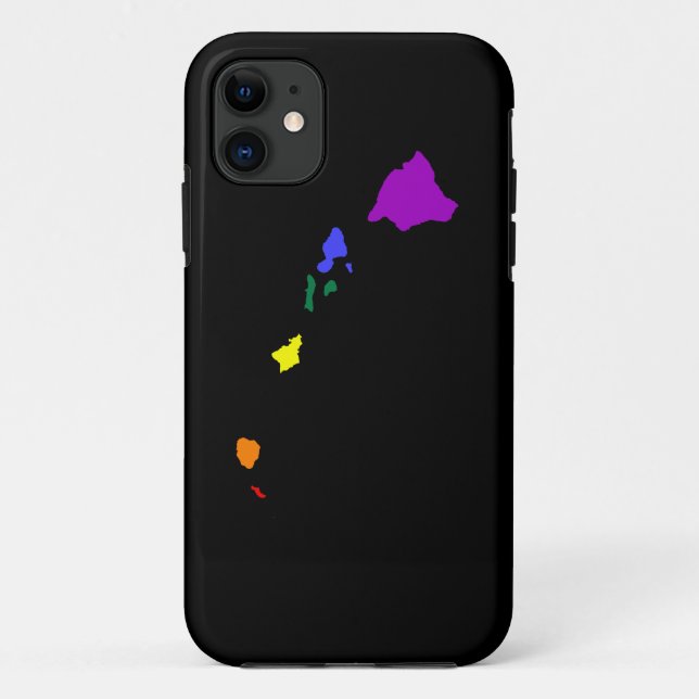 Funda De Case-Mate Para iPhone Arcoiris de Hawái (Reverso)