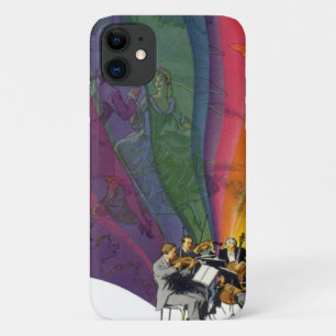 Funda Para iPhone 11 Arcoíris de Música Antigüa, Pareja Victoriana Bail