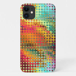 Funda Para iPhone 11 Arcoiris derritiendo el patrón de puntos