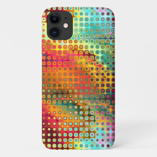 Funda Para iPhone 11 Arcoiris derritiendo el patrón de puntos