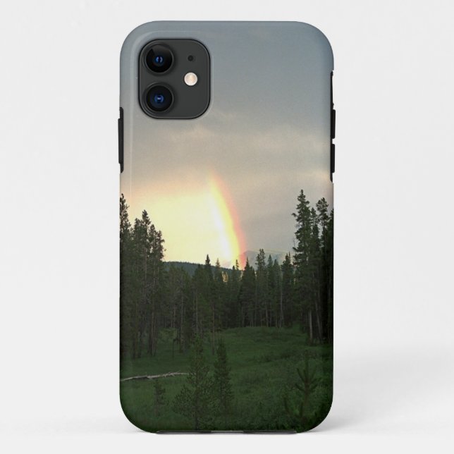 Funda De Case-Mate Para iPhone Arcoiris En Las Montañas Caso De Teléfono Fotográf (Reverso)