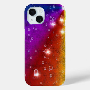 Funda Para iPhone 15 Arcoiris en leatheroptik de piel de elefante y got
