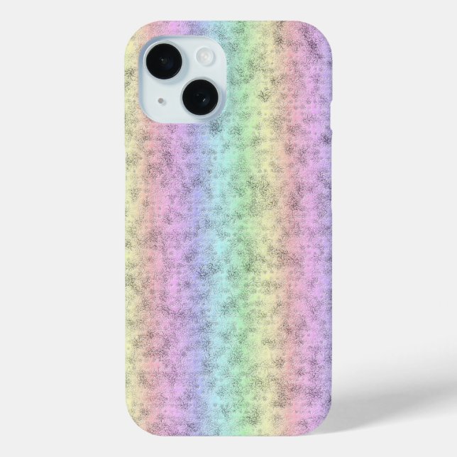 Funda De Case-Mate Para iPhone Arcoiris en optik de cuero elefante (Reverso )