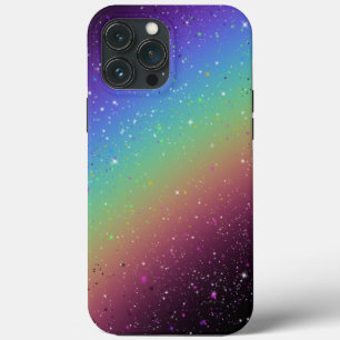 Funda Para iPhone 13 Pro Max Arcoiris galáctico