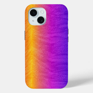 Funda Para iPhone 15 Arcoiris Grabado en relieve
