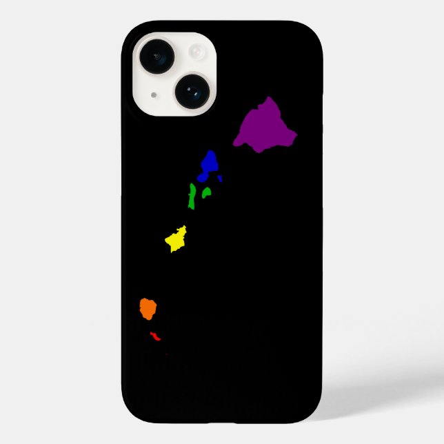 Funda De Case-Mate Para iPhone Arcoíris Hawái (Reverso )