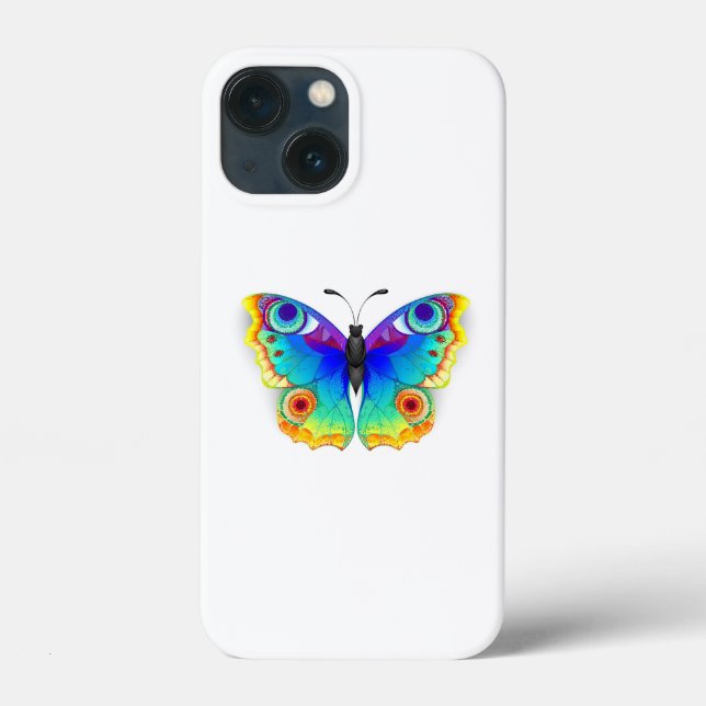 Funda De Case-Mate Para iPhone Arcoiris mariposa Peacock Eye (Reverso )