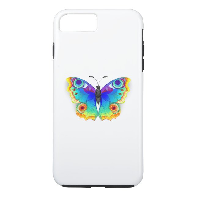 Funda De Case-Mate Para iPhone Arcoiris mariposa Peacock Eye (Reverso)