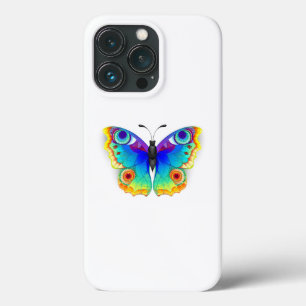 Funda Para iPhone 13 Pro Arcoiris mariposa Peacock Eye