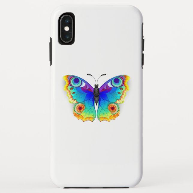 Funda De Case-Mate Para iPhone Arcoiris mariposa Peacock Eye (Reverso)