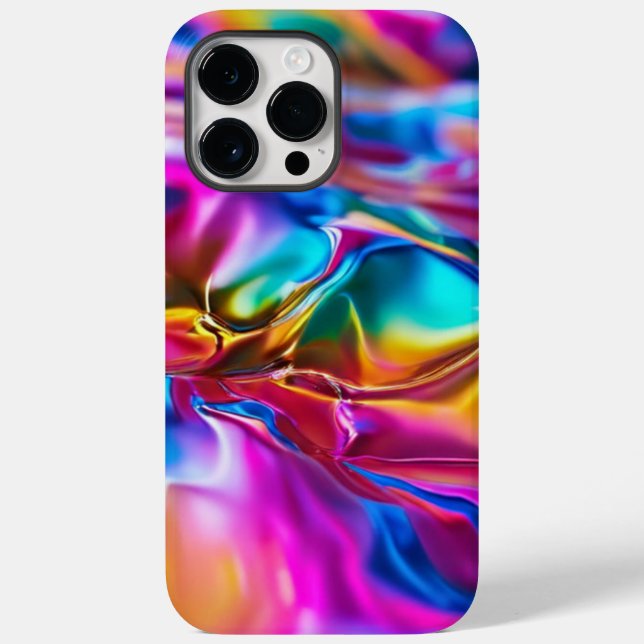 Funda De Case-Mate Para iPhone Arcoiris moderno (Reverso )