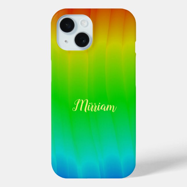 Funda De Case-Mate Para iPhone Arcoiris monográfico (Reverso )