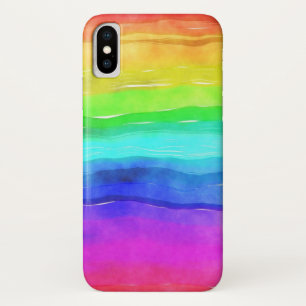 Funda Para iPhone X Arcoiris pintado