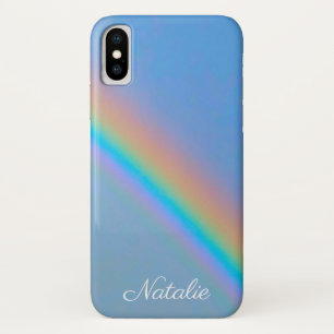 Funda Para iPhone X Arcoiris real natural personalizado