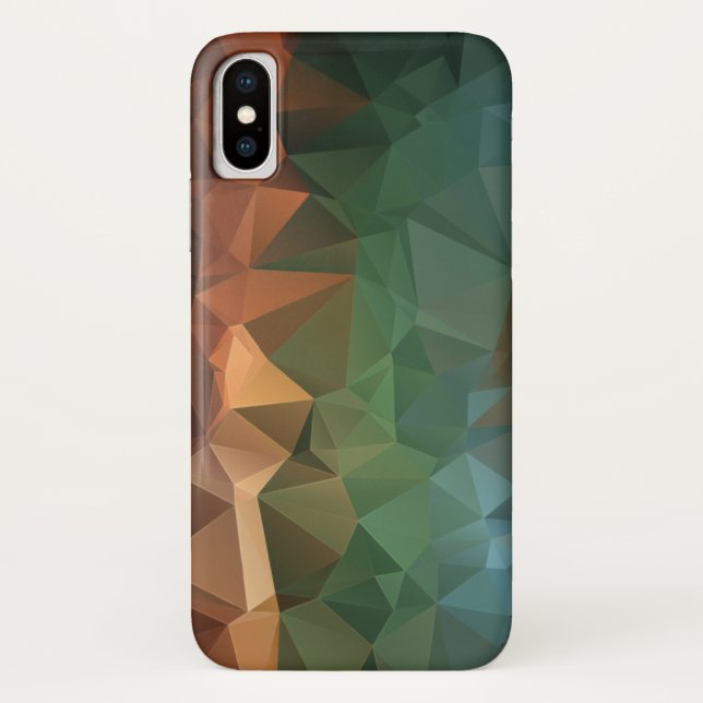 Funda De Case-Mate Para iPhone Arcoiris Resumen Arte pirámide (Reverso)