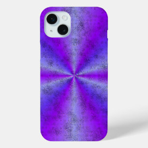 Funda Para iPhone 15 Mini Arcoiris rosa azul en optik de cuero de piel de el