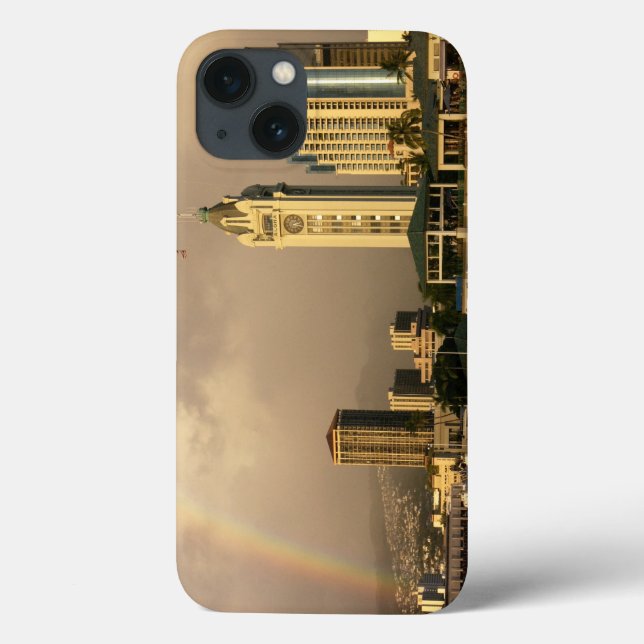Funda De Case-Mate Para iPhone Arcoíris sobre Honolulu, Hawái, EE. UU. 2 (Reverso)
