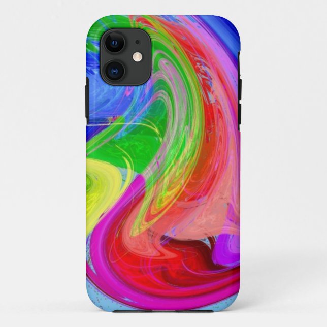Funda De Case-Mate Para iPhone Arcoiris torcido (Reverso)