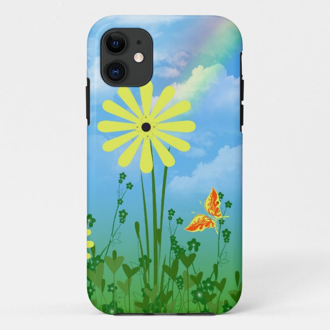 Funda De Case-Mate Para iPhone Arcoiris veraniego (Reverso)