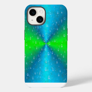 Funda Para iPhone 14 De Case-Mate Arcoiris verde azul en optik de cuero de piel de e