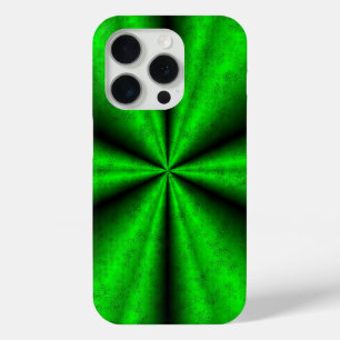 Funda Para iPhone 15 Pro Arcoiris verde en optik de cuero de piel de elefan