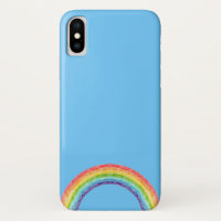 Arcoiris y cielo azul