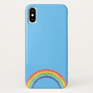 Funda Para iPhone X Arcoiris y cielo azul