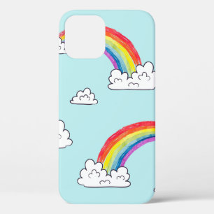 Funda Para iPhone 12 Arcos de color de agua y túpulos sin inconveniente